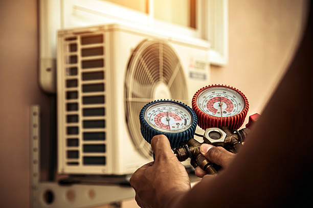 Professional Heat Pump Repair technician working in Oceanville, NJ